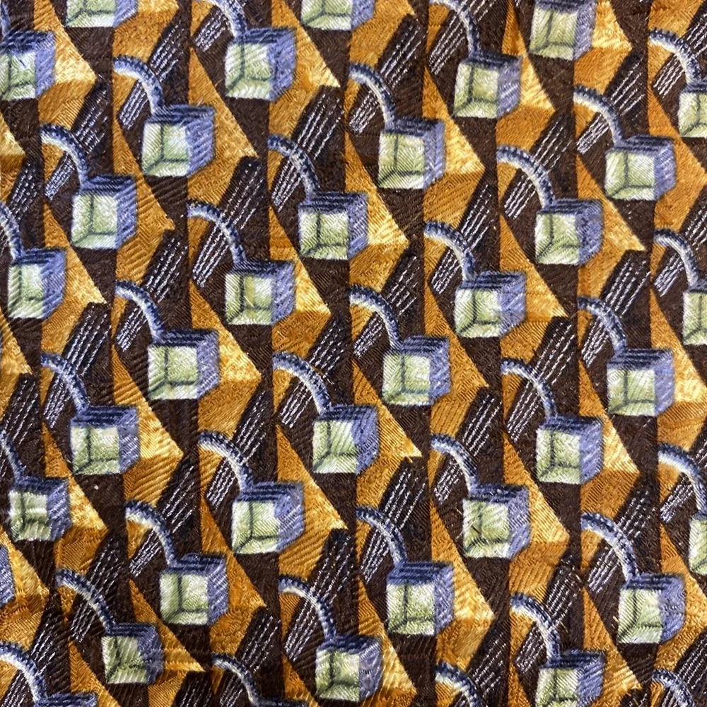 Vintage Ermenegildo Zegna Tie Multicolor Geometric